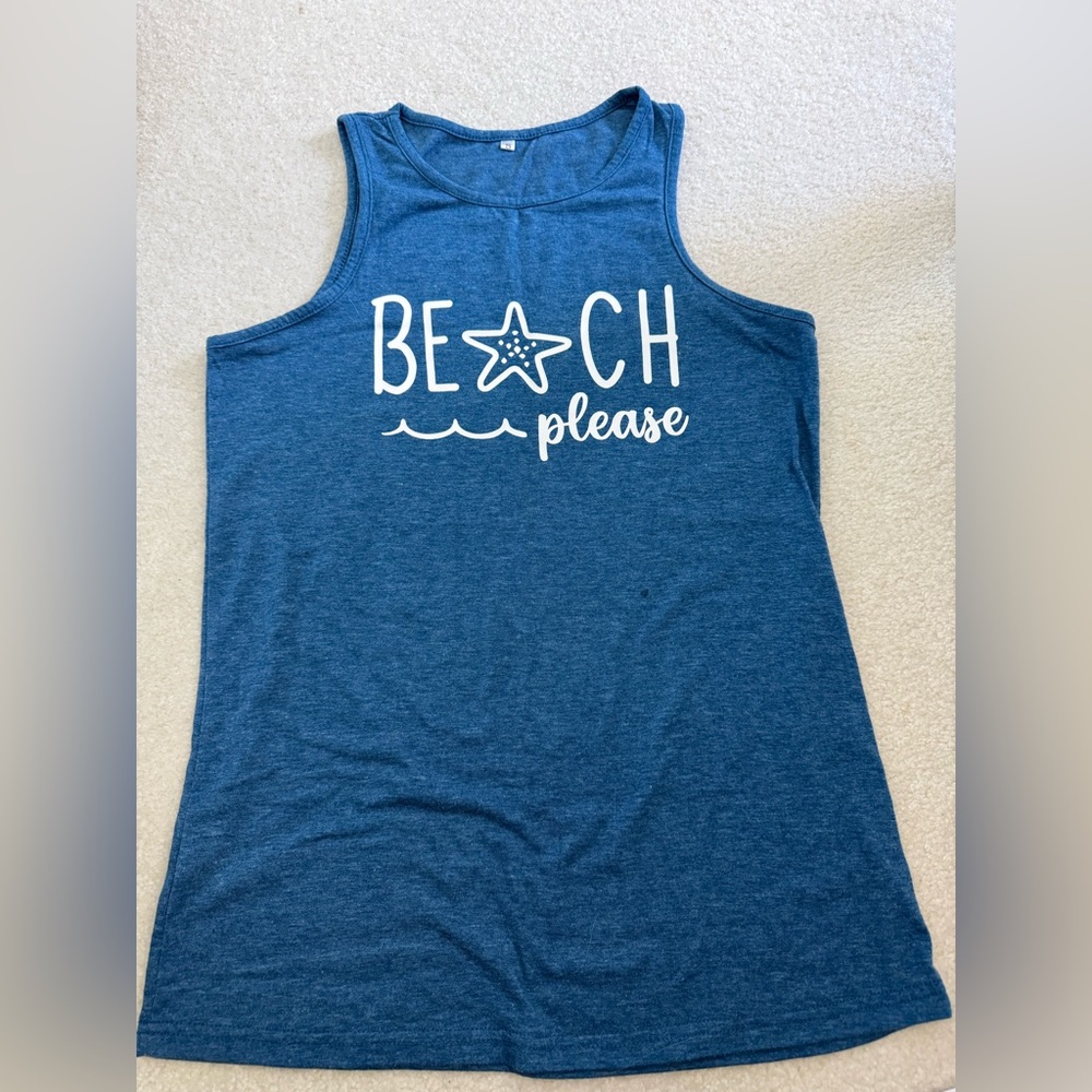 Stylish Blue Tank Top